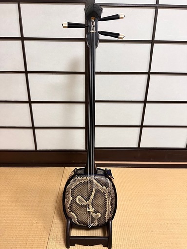 琉球楽器またよし　三線　120 琉球楽器またよし】沖縄三線ふるぽ強化張りセット（黒檀棹）｜沖縄