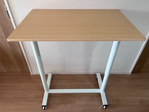 スタンディングデスク ワンタッチ昇降デスク（幅90cm） キャスター付