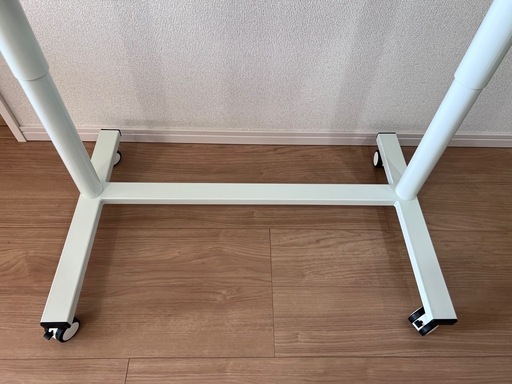 スタンディングデスク ワンタッチ昇降デスク（幅90cm） キャスター付