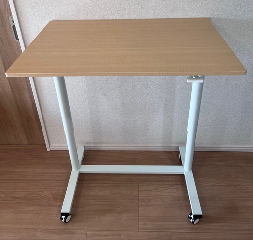 スタンディングデスク ワンタッチ昇降デスク（幅90cm） キャスター付