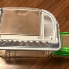 虫かご　飼育ケース(水槽/プラケース）2個の画像