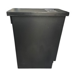 ダストボックス　ゴミ箱　ブラック　モノトーンの画像