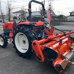 クボタ トラクター　28馬力 4WD 逆転 倍速 自動水平 自動深耕  パワステ ノークラ　耕幅1600mm バックアップ オートヒッチ KT285 ディー ゼル ポンパ 耕運 畝立て 畑 宮崎 簡易始動動画ありの画像