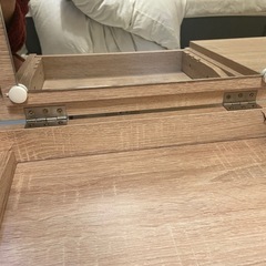 0円！テーブルドレッサー木目調の画像