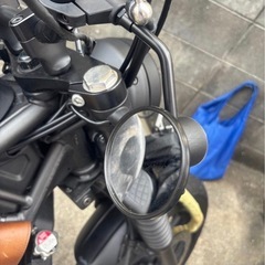 レブル250 ハンドルクランプミラー　左右セット　22.2〜25.4πの画像