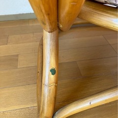 【再値下げ】昭和レトロ　ラタンチェア　2/15までの画像