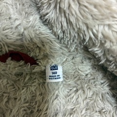 ユニクロ 裏ボア ジップアップパーカー 赤 140サイズの画像