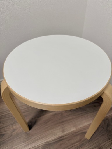 【美品】artek スツール 60 ホワイトラミネート
