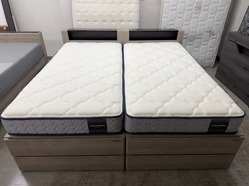【愛品館 江戸川店 】Ｆrancebed ＆GRANZ 引き出し付き シングルベッド（フランスベッド＆グランツ）