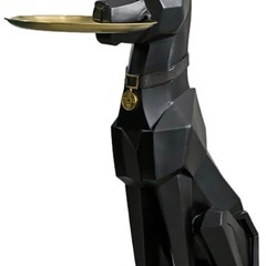 お洒落なサイドテーブル ドーベルマン オブジェ 小物置き 玄関やソファ横に👍🏾の画像