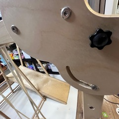 木製ジャングルジム 室内用 すべり台・うんてい・吊り輪・クライミング付き【引き取り限定】の画像