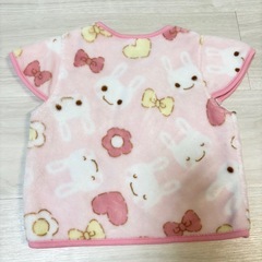 【美品】フリース ノースリーブ ベビーベスト 80cm 冬 トップスの画像