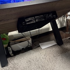 木目調リビングこたつの画像