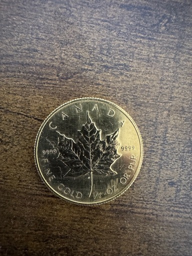 メープルリーフ 1/2オンス 15.55g 金貨