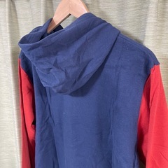 drug store's ドラッグストアーズ　長袖パーカーワッペン　フリーサイズ　メンズL プルオーバーパーカー ネイビーの画像