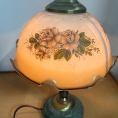 🌸✨花柄 陶器シェード テーブルランプ✨🌸の画像