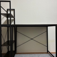 2点セット　パソコンデスク+シェルフの画像