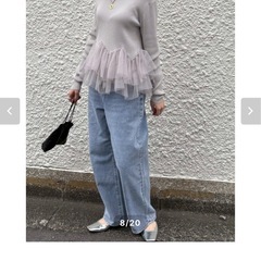 ROSIEEの裾チュールニットです☺️の画像