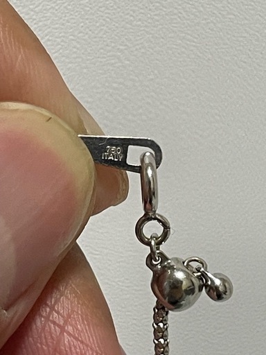 遺品整理k18750刻印ネックレス