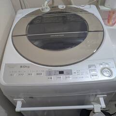 【2/7〜16引取限定】SHARP 9kg洗濯機(2018年製)・日立517L真空チルド冷蔵庫・ヘルシオ 豪華3点セット！の画像