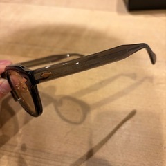 MOSCOT モスコット LEMTOSH MP レムトッシュ メガネ サングラス サイズ 46 クリアブラウン グレーレンズ メタルアームパットの画像