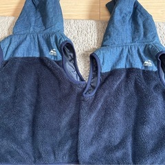 CUB by KRIFF MAYER フード付きダウンベスト 130 120の画像