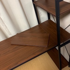 《生活応援‼️》IKEA？ニトリ？　パソコンデスク　棚4段　分解お渡しの画像