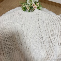 (お取引中) ㊗️お値下げしました㊗️ 
モールニットカーディガンの画像