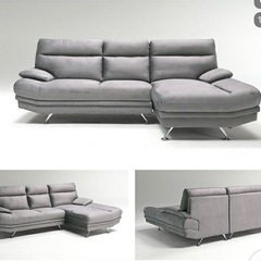 【値下げしてます】カウチソファGY 3人掛け　サコダの画像