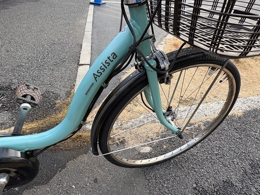 中古ブリヂストン電動アシスト自転車　8.7Ah 大阪　002番