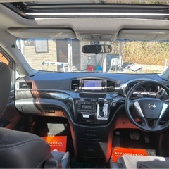 日産 エルグランド ライダー 黒クロスシートマニュアルシート Wサンルーフの画像