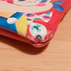 ペコちゃん Milky ミルキー フラットポーチ 赤 小物入れ 不二家
の画像