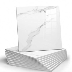 大理石柄💍✨おしゃれタイルマット風のクッションマットの画像