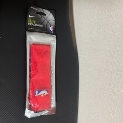 Nike Elite Headband 赤 NBAロゴ付きの画像