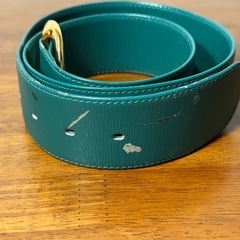 Christian Dior ベルト ターコイズ ゴールド 75の画像