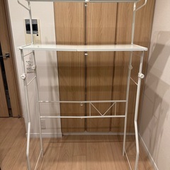 早い者勝ち　ランドリーラック 洗濯機上ラック  縦横伸縮の画像