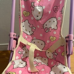 おもちゃのベビーカー　キティ　サンリオの画像