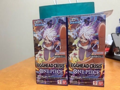 ONE PIECEカードゲーム EB-04 エッグヘッドクライシス 未開封 2BOX（テープ付き・レシートあり）