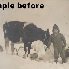 古いお写真カラーに復元します。の画像