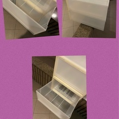 無印良品　衣装ケース2段&小物衣装ケースの画像