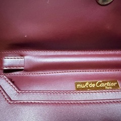 カルティエ  セカンドバッグ クラッチバッグ マストライン ボルドーの画像