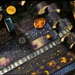 宇宙テーマ マスキングテープセット20個の画像