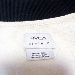 RVCA裏起毛トレーナー ショート丈トレーナー スウェット ルーカの画像