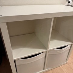 2/6まで早い者勝ち　KALLAX カラックス シェルフ77×77  ホワイト IKEAの画像