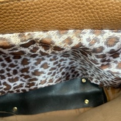 【美品】ブラウン　ファー　バックの画像