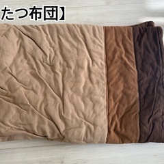 【4枚セット】毛布（シングル2枚）/あったか敷きパッド（ダブル1枚）/こたつ布団（1枚）の画像