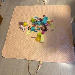 おもちゃお片付け(一時避難)が楽なマットの画像