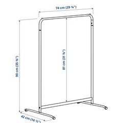 【お取引決定】IKEA ハンガーラック 白 ホワイト ムーリッグ 子供用 観葉植物 の画像