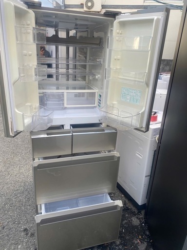 NO B699?福岡市内配送設置無料✨?SJ-GS43C-N 冷蔵庫 プラズマクラスター冷蔵庫 シャンパンゴールド [430L /6ド