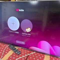 ハイセンス 43V型 4K液晶テレビ 43A6800 スマートテレビ 動画アプリ　美品の画像